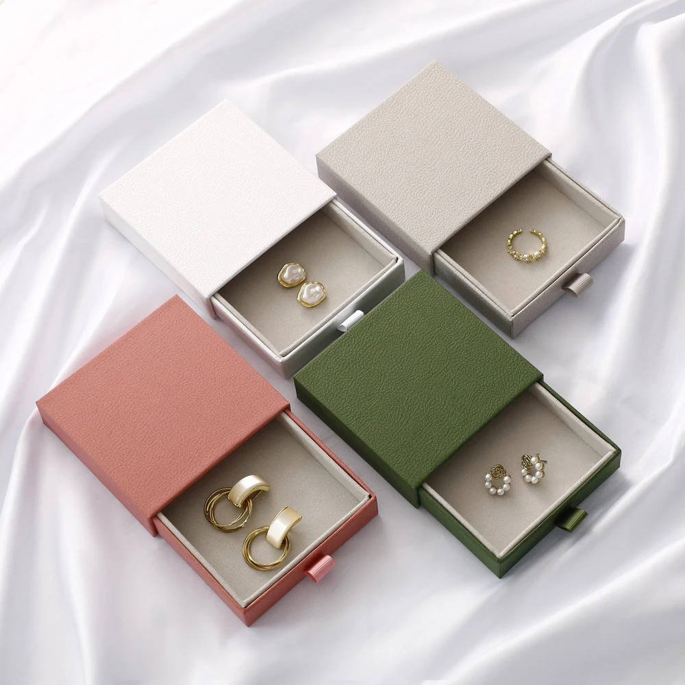 

5/12/24pcs Luxury Jewelry Drawer Box 9.5x9.5x2.5cm with Flannel Lining Brooch Necklace Bracelet Earring Wedding Gift Packaging