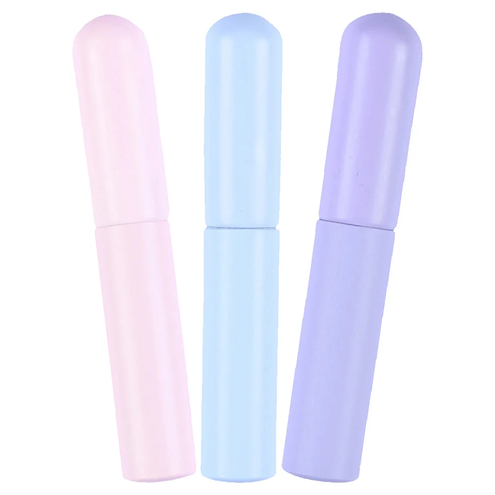 3 pezzi pennello per labbra applicatore in stick di silicone trucco scrub correttore rossetto bacchette balsamo