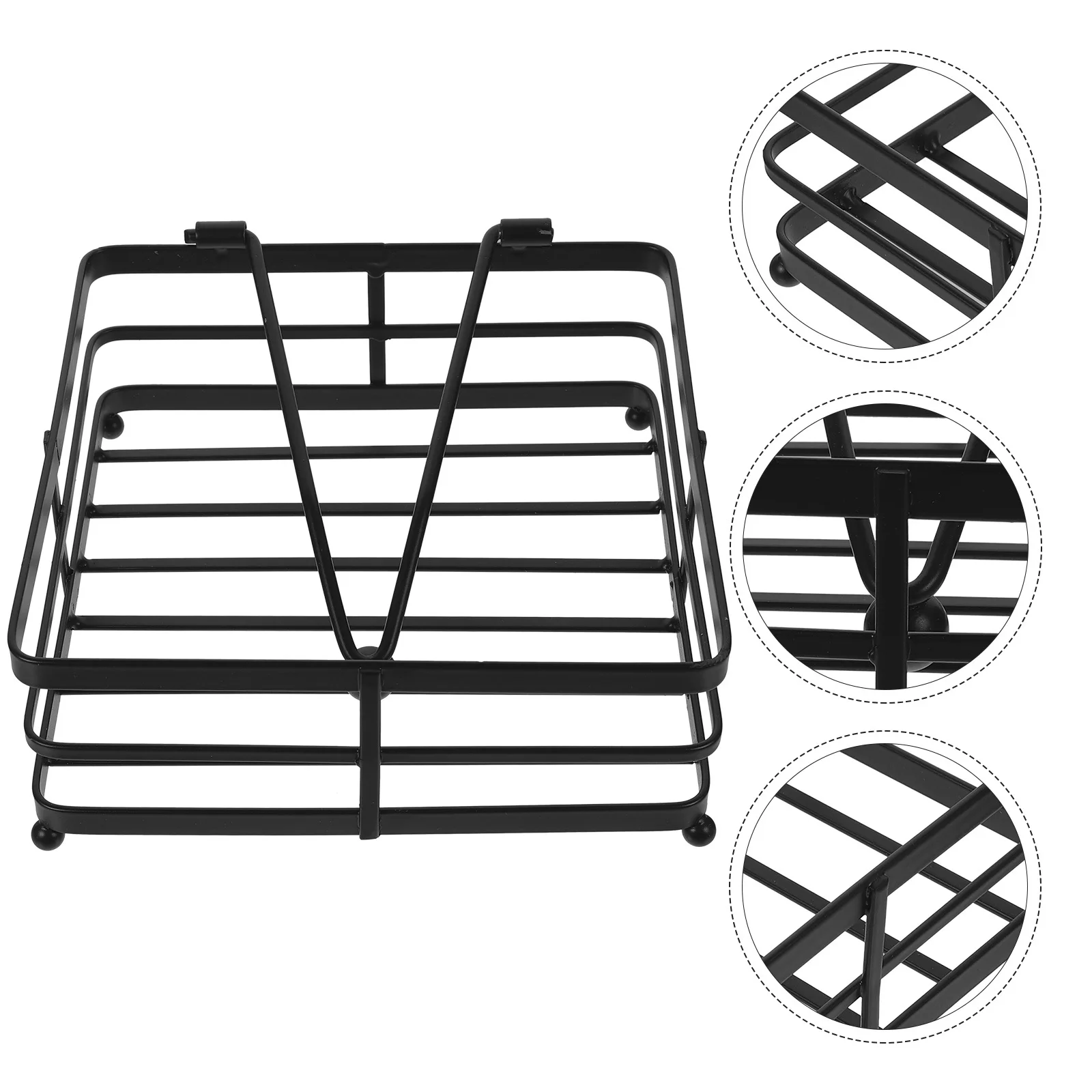 

Hollow Design Napkin Storage Holder Sturdy Iron Desktop Paper Dispenser for Kitchen Bathroom Cafe Restaurant Table Decorative
