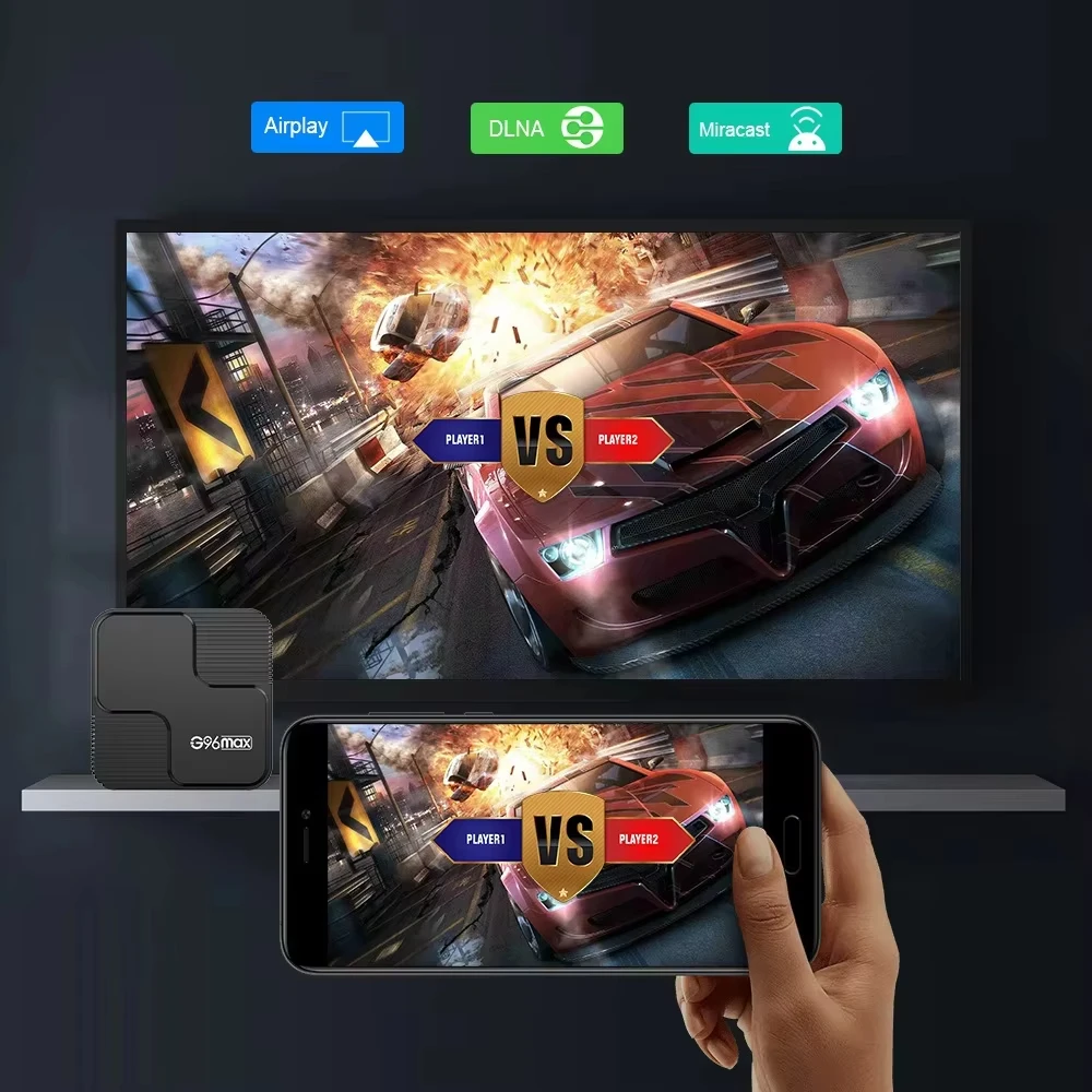 G96Max Smart TV Box Android14 H618 128G ROM Supports 6K 8K WiFi6 5G Dual Wifi BT5.2 Quad Core Cortex A53 Media Playe Set Top Box