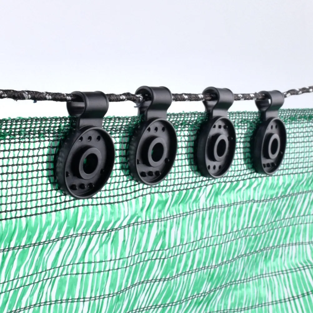 

50Pcs Shade Cloth Clips Plastic Mesh Buckles Insect Net Clamp Reusable Sunshade Fixture for Greenhouse Agricultural Garden