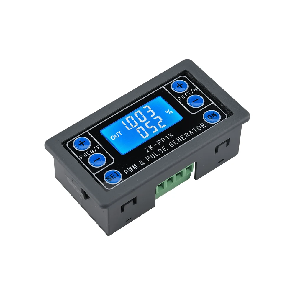 ZK-PP1K Dual Mode Signal Generator LCD PWM 1-Channel 1Hz-150KHz Pulse Frequency Duty Cycle Adjustable Square Wave PWM Generator