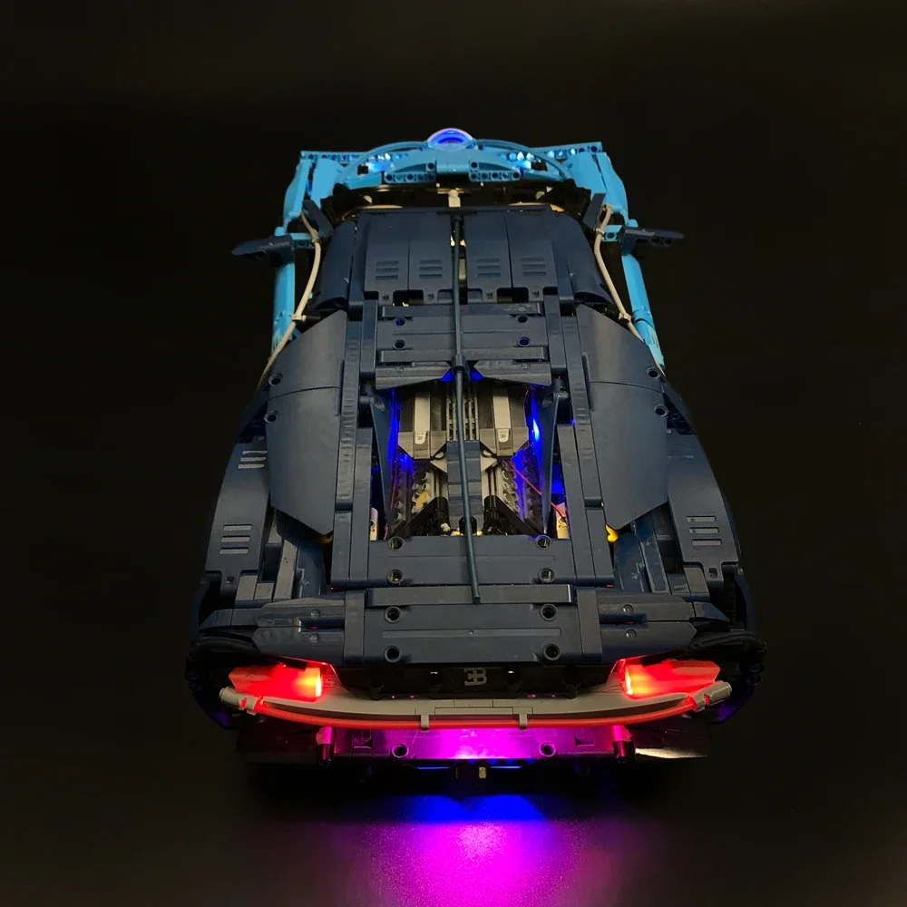 مجموعة إضاءة LED لـ LEGO 42083 Bugatti Chiron 20086 سباق السيارات اللبنات مصباح للزينة التحكم عن بعد (لا تشمل Lego #3