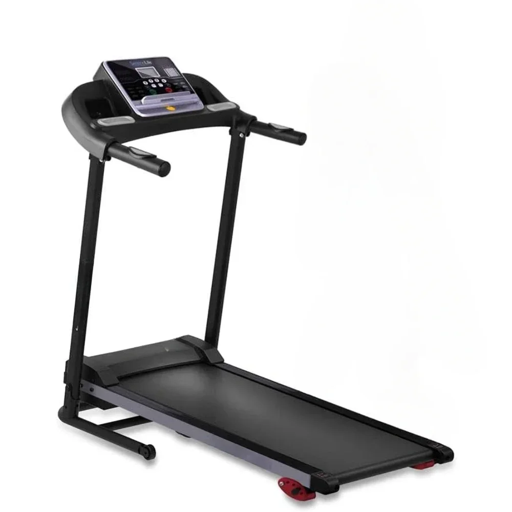 

Folding Treadmill Fitness Equipment with LCD Cardio Exercise Machine - Preset and Adjustable Programs - Bluetooth Connectivity