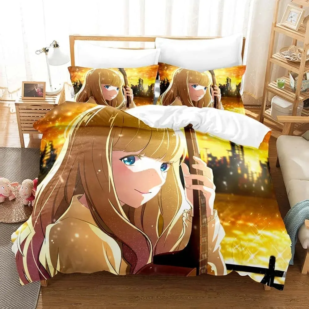 

New Carole & Tuesday Bedding Set Single Twin Full Queen King Size Bed Set Adult Kid Bedroom Duvet cover Sets Anime Bed Sheet Set