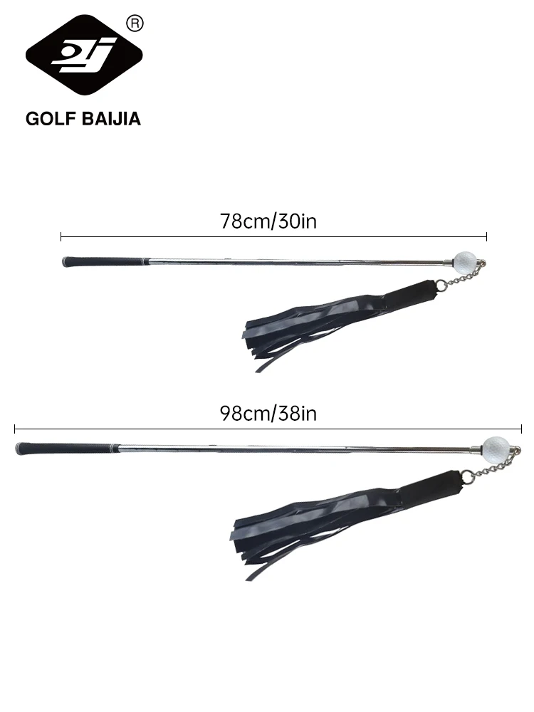 BAIJIAGolf سوينغ المدرب جولف سوينغ التدريب الشريط عصا جولف سوط عصا ممارسة الصوت لتحسين سوينغ سرعة إكسسوارات الغولف