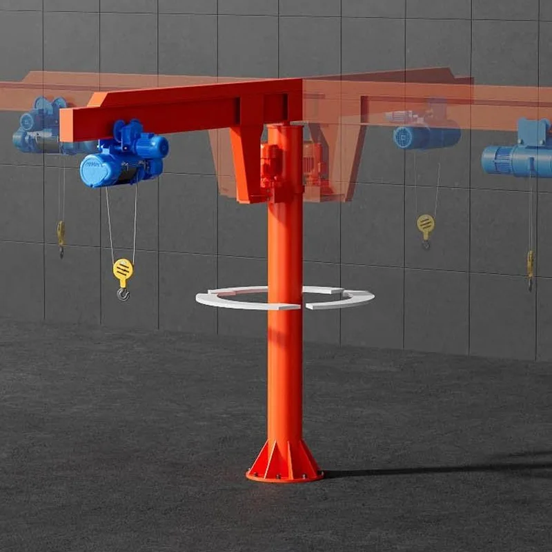 Workshop Fixed Column Jib Crane For Lifting 1t 2t 3t 5t Capacity