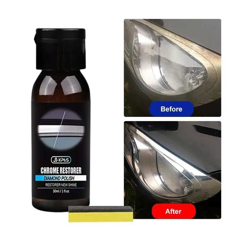 30ml Car Polish Cleaner Multi Purpose Aluminum Chrome Metal Polish Restorer Metal Steel Rust Remover Aluminum Multi Purpose