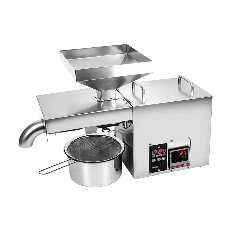 Commercial Stainless Steel Oil Press Machine Fully Automatic Small Oil Extractor for Peanut Sesame Flaxseed Heavy Duty Oil