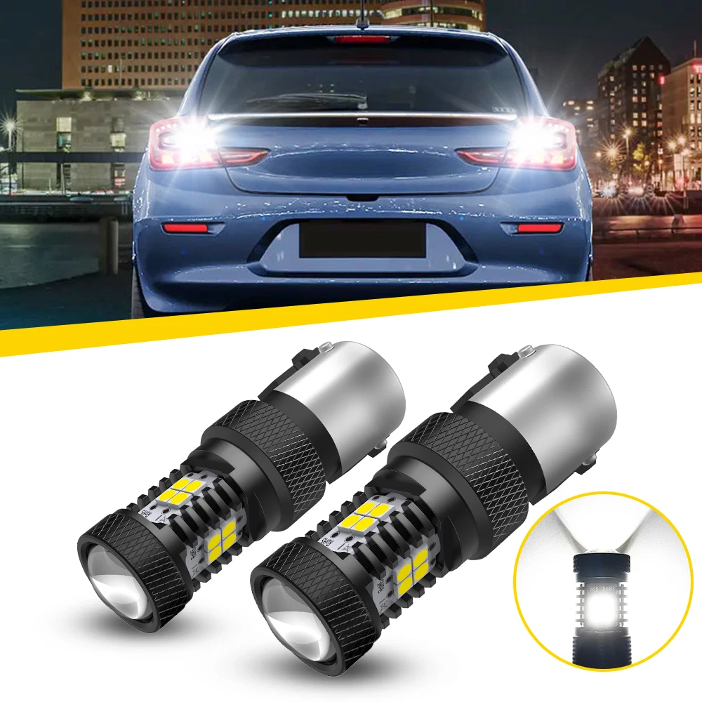 

AUXITO 2Pcs 1156 7506 P21W BA15S LED Rear Reverse Light Bulbs 6000K White For Tail DRL Driving Lamp Super Bright Auto Lamp 12V