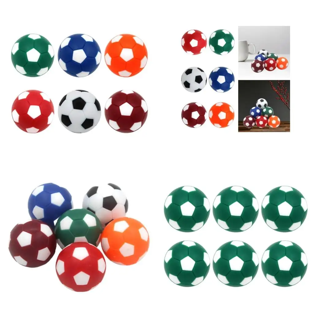 

6 Pcs Official Tabletop Game Ball Table Football Soccer Replacement Ball