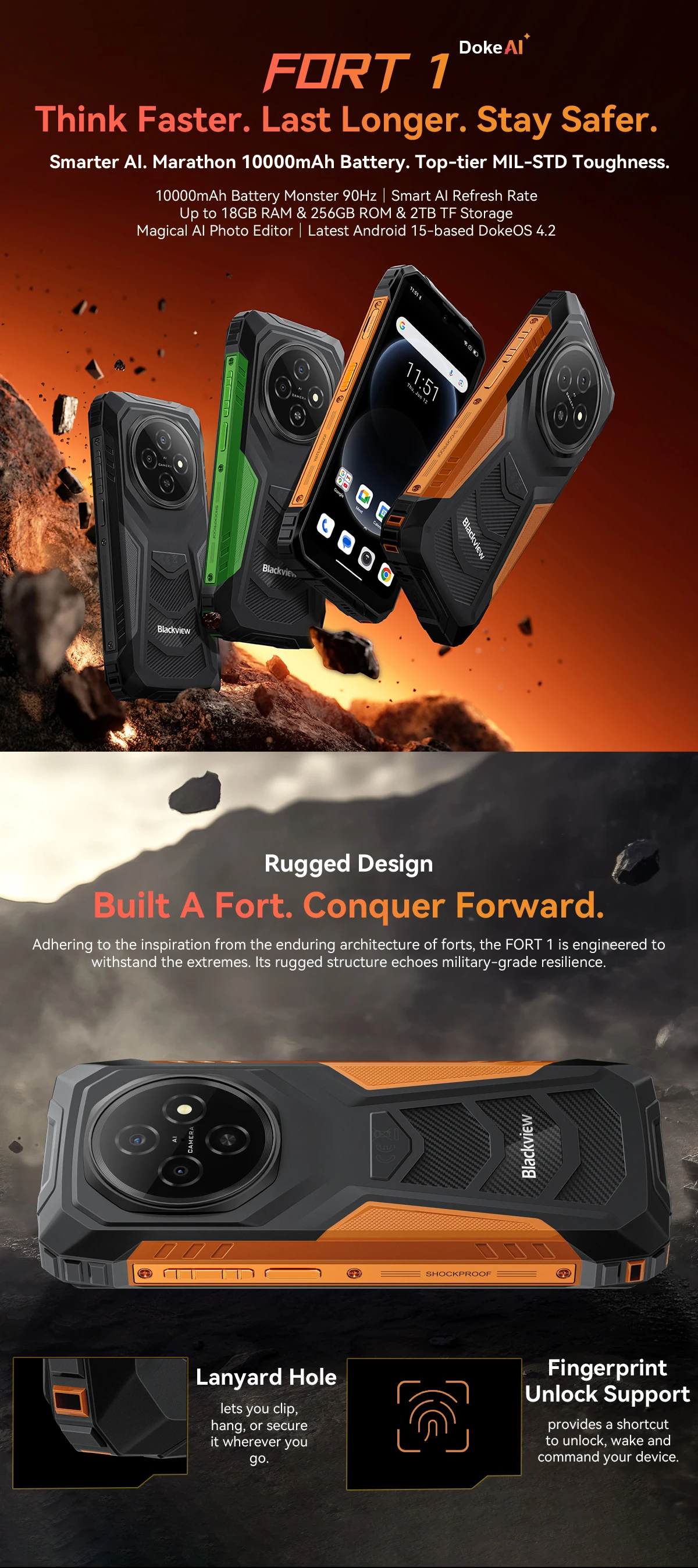 Smartphone Blackview Fort 1