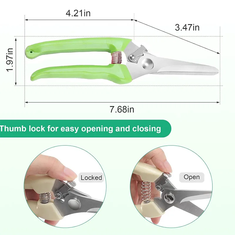 2 шт. садовые ножницы, набор ножниц, садовые инструменты, режущий флорист, цветочный шип, роза, ветка, живой изгороди и фрукты, ручные секаторы