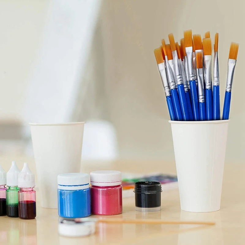 مجموعة فرش الطلاء للأطفال ، اللوحة المائية النفط ، فرشاة مسطحة ومدببة ، الجسم ، الوجه ، مسمار ، الفن الحرفية ، 1000 قطعة