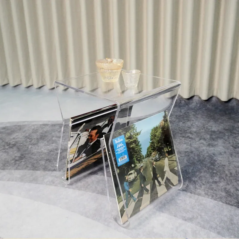 Acrylic transparent sofa side few household light luxury coffee table corner few designer small apartment minimalist bedside