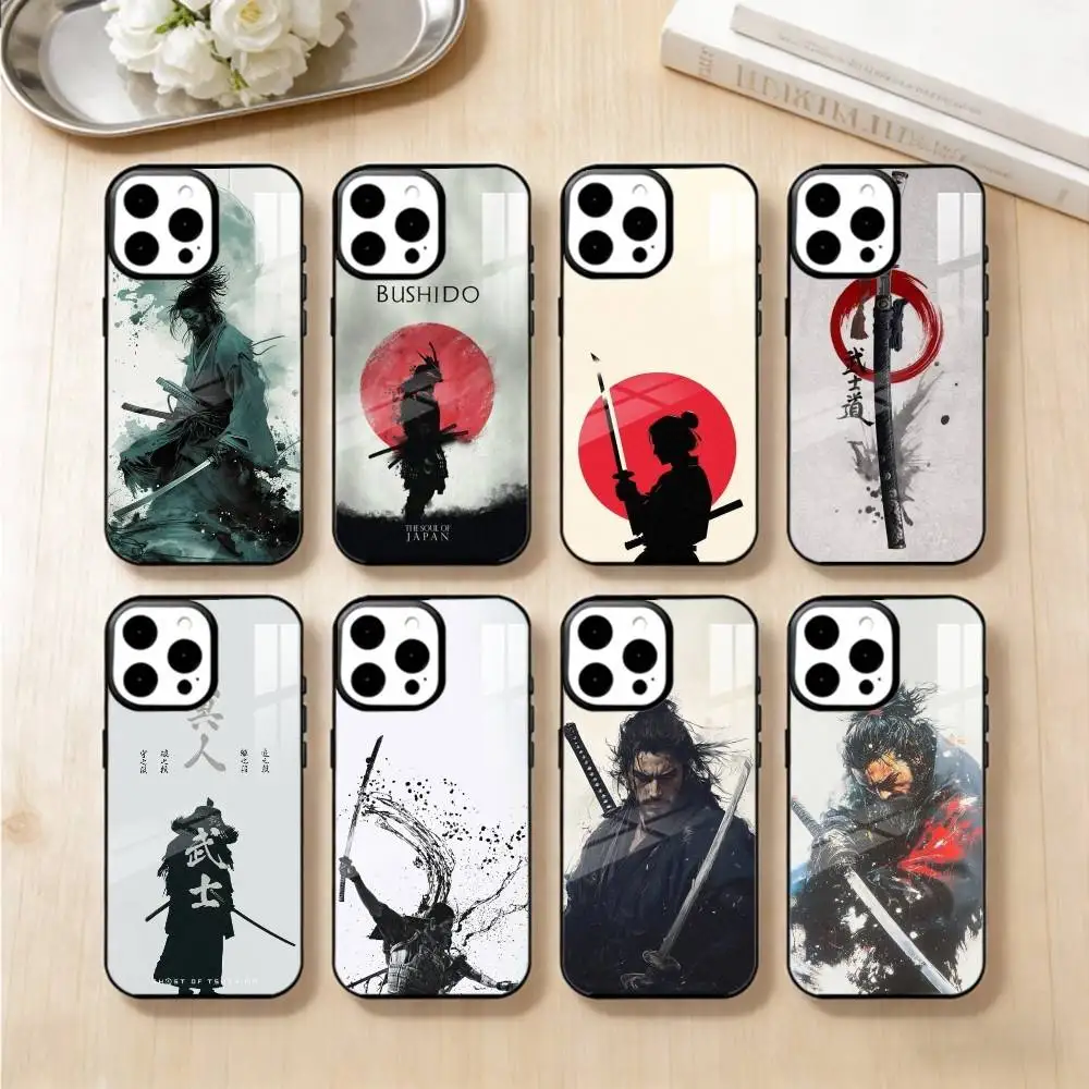 

Japanese Bushido Samurai Phone Case For iPhone 14,16,15,13,17,12,Plus,Pro,Max Magnetic For Magsafe Frosted Cover