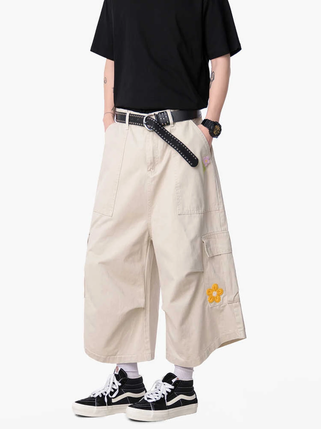 

Women's Baggy Cargo Jeans Vintage Y2K Oversizes Denim Pants Streetwear American Wide Leg Denim Trousers Japanese 2000s Clothes