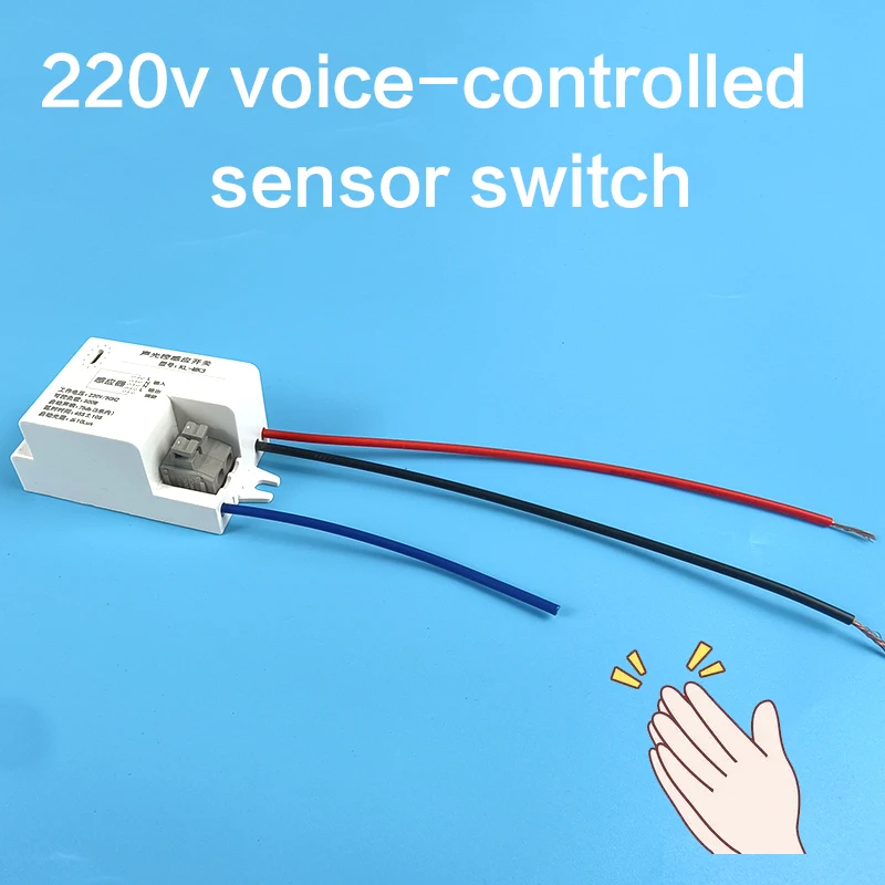 

Светодиодный сенсорный переключатель со звуковым управлением, внутренний интеллектуальный автоматический выключатель света, инфракрасный датчик, управление освещением лестницы AC110V220V