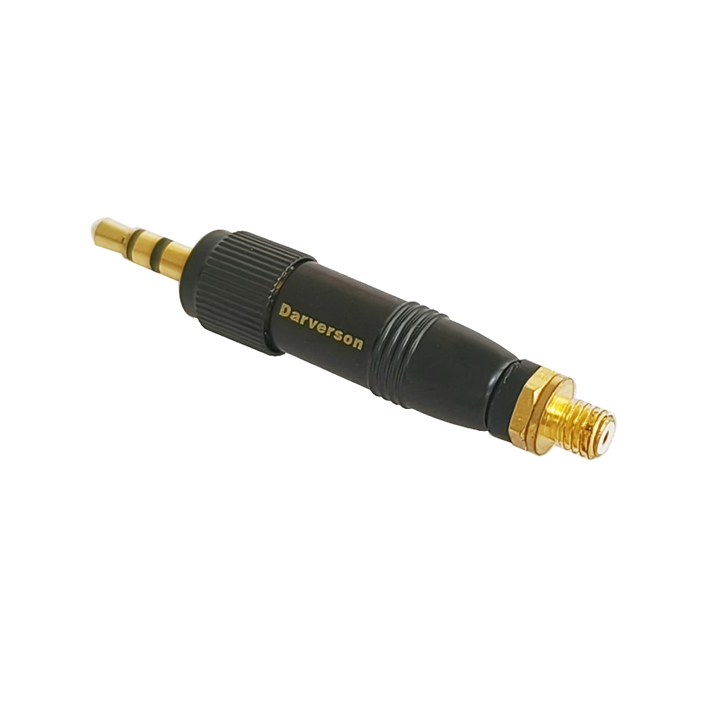 3.5mm lock to microdot connector adapter for dpa microphone and SONY transmitter wireless system