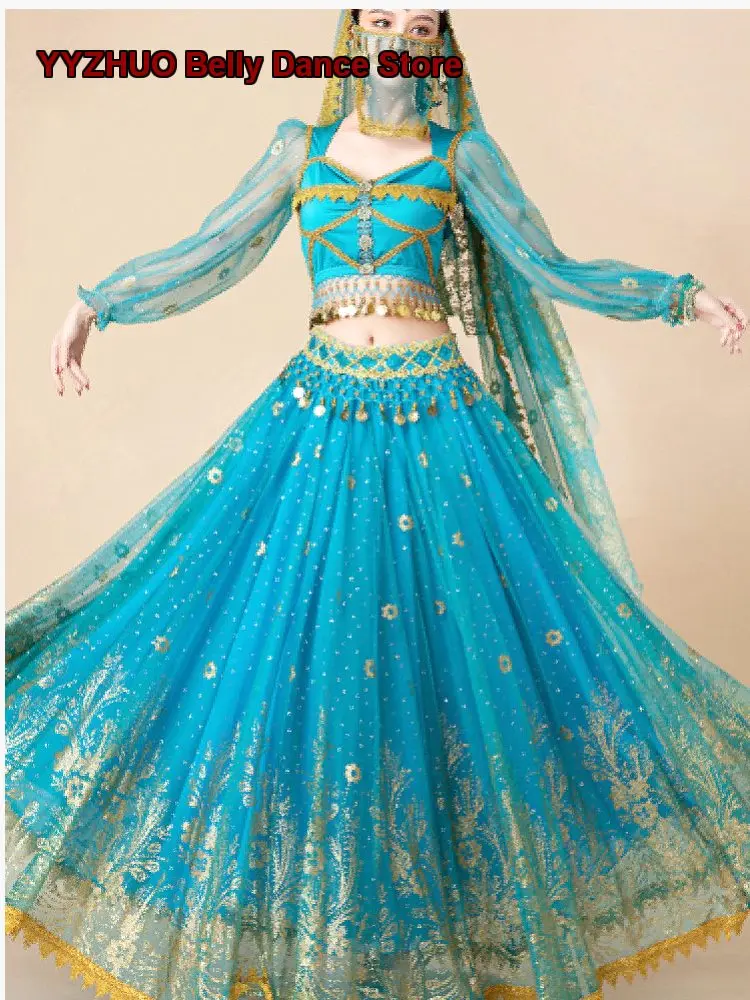 Women's Exotic Indian Jasmine Princess 720° Large Swing Skirt Performance
