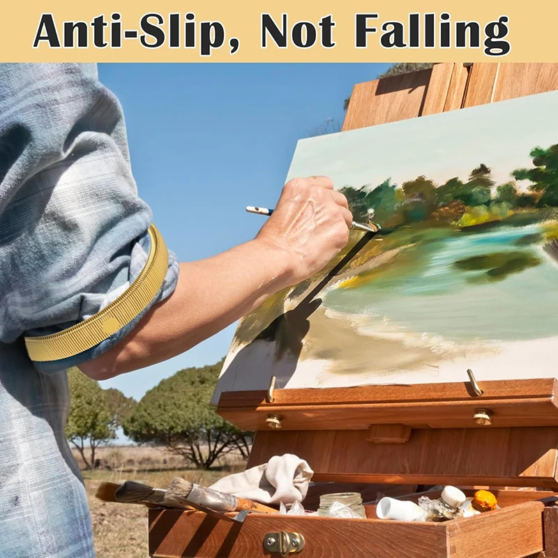 2 قطعة أصحاب الأكمام للنساء الرجال بسط المعادن كم الأربطة المضادة للانزلاق مطاطا الذراع الأشرطة تحديد طويلة الأكمام شارات الفرقة #4