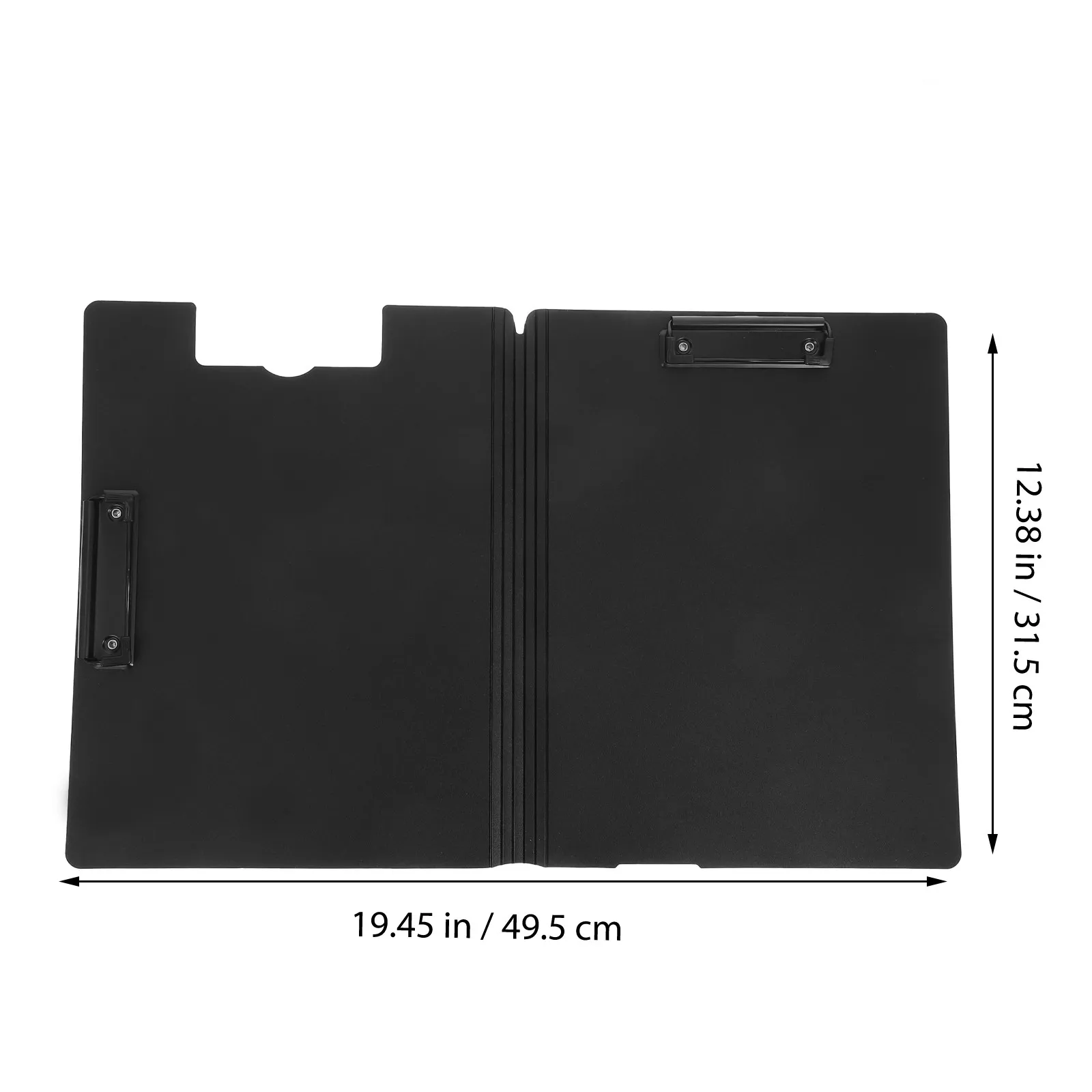 A4 Dual Clip Foldable Clipboard Folder Waterproof Plastic Document Holder for Office Presentation School Nurse Student