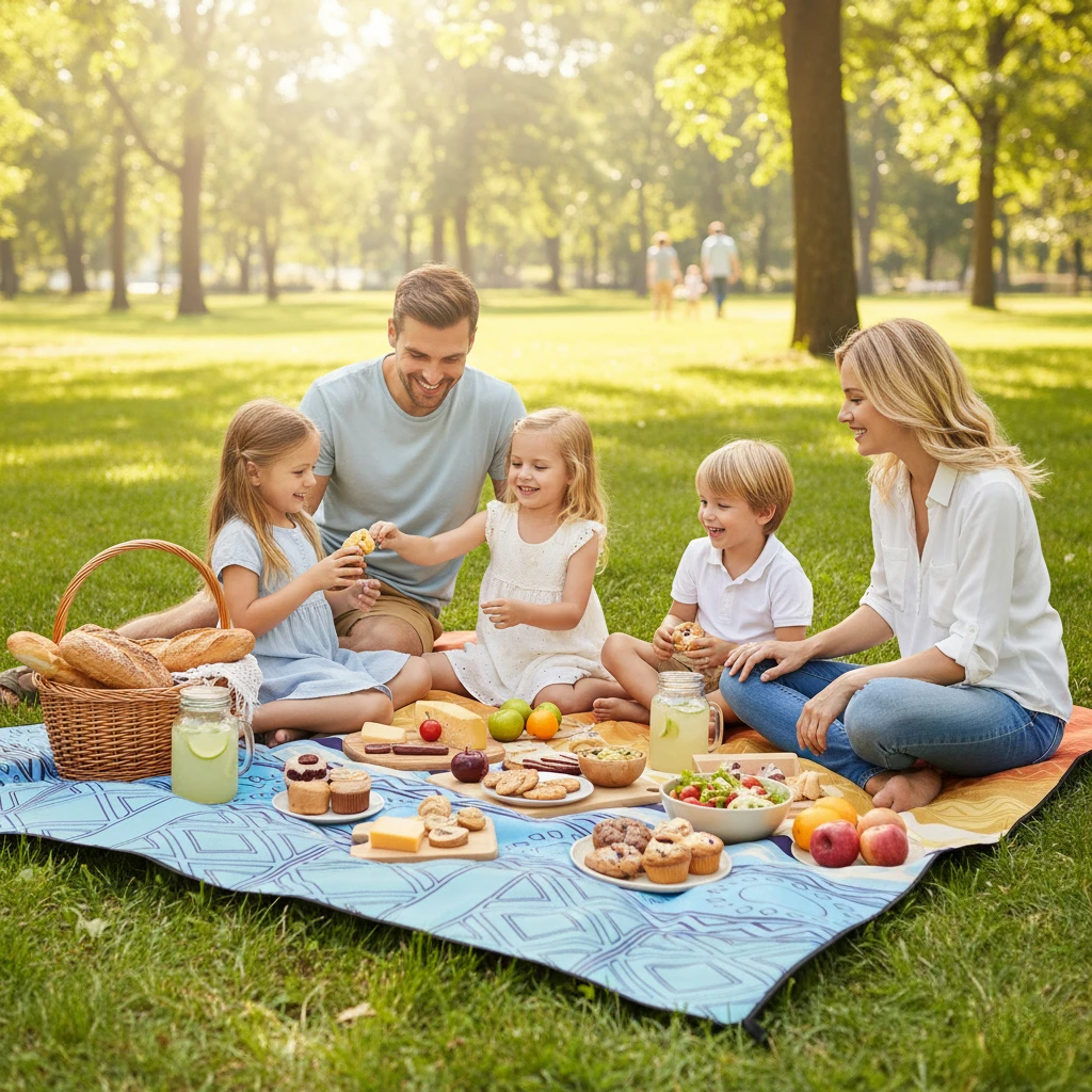 

Water-Resistant Bohemian Beach Mat - Quick Dry Moisture Proof Outdoor Blanket for Picnics, Camping & Travel beach blanket