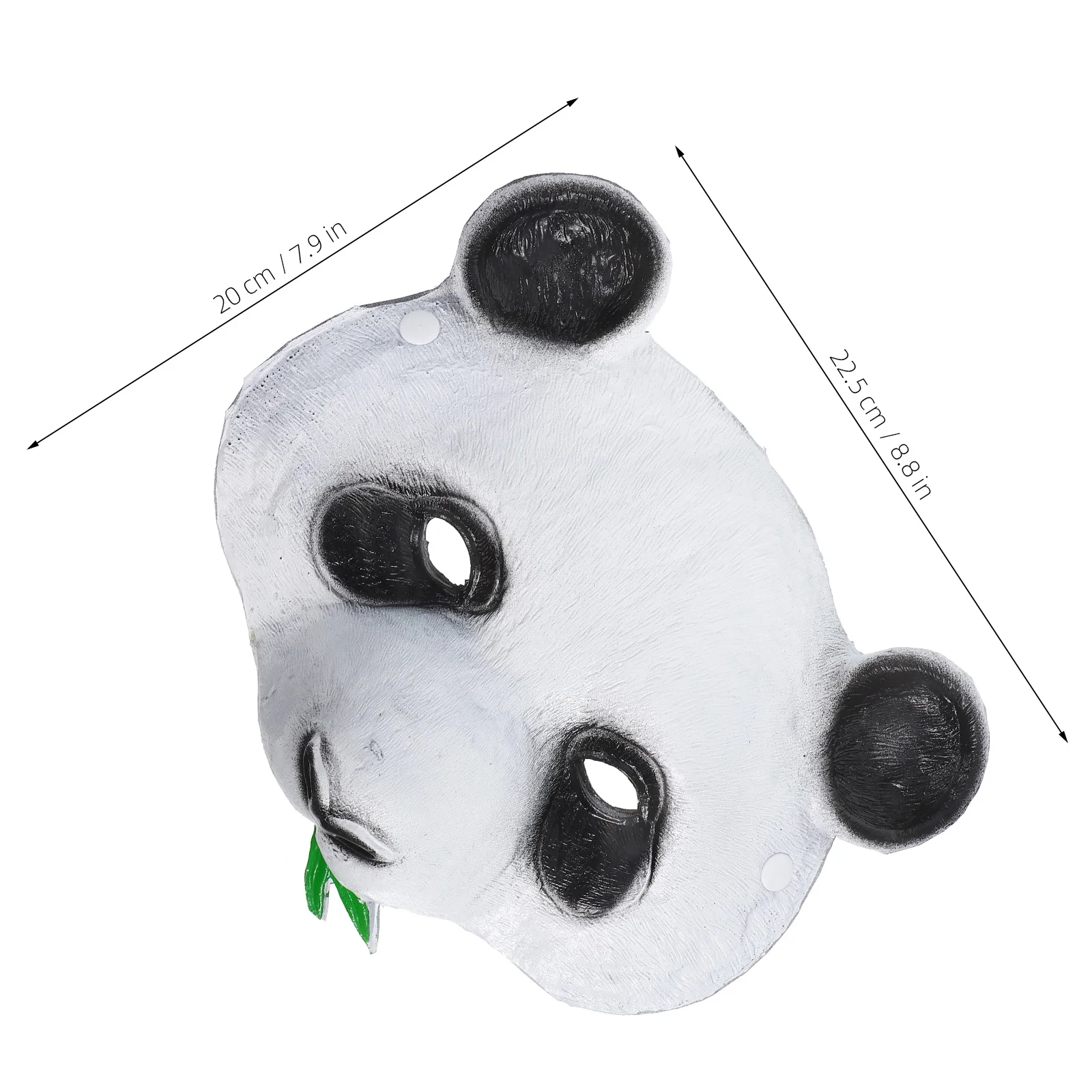 قناع الباندا على شكل حيوان إكسسوار أزياء واقعي من مادة البولي يوريثان مريح ومسامي لحفلات الهالوين التنكرية وحفلات الكرنفال