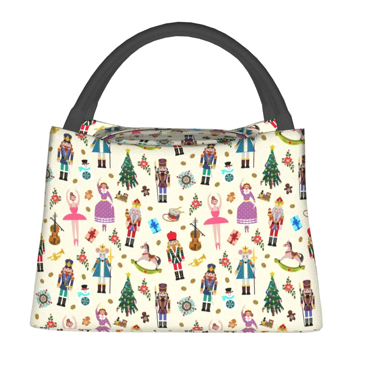 

Термосумка для обедов с изображением Щелкунчика на Рождество, для женщин и детей, герметичная, для еды, термосумка-тоут