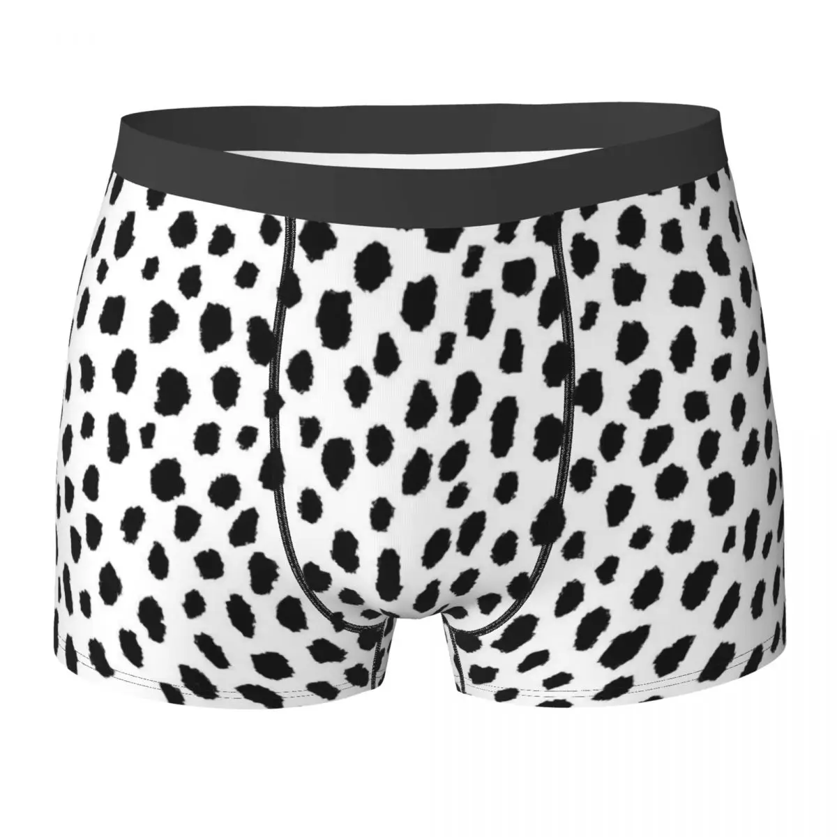 Dalmatian Spots Underwear Dots Print Male Boxer Brief Classic Trunk Hot Custom Plus Size Panties