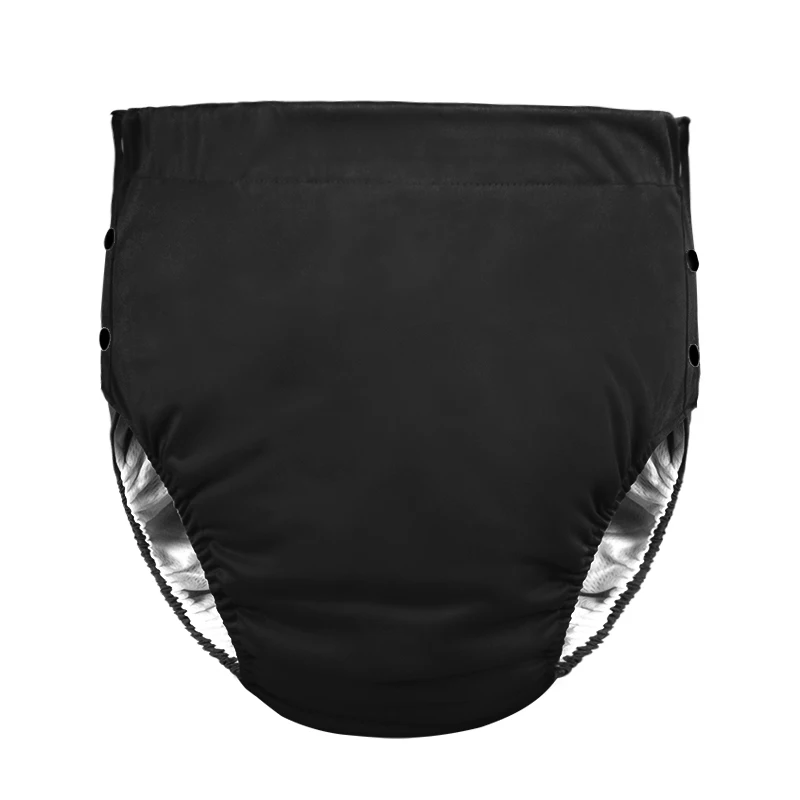 AIO المفاجئة زر حفاضات الكبار سلس البول السراويل كبيرة الحجم قابل للغسل القماش حفاضات للمرضى وكبار السن الرجال والنساء