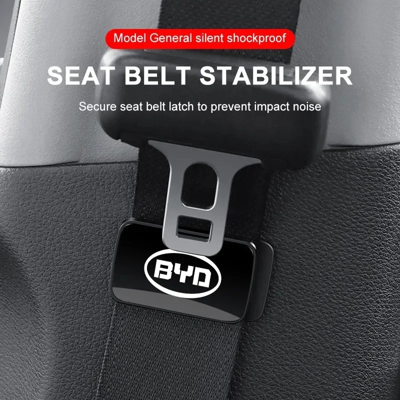 Seat Belt Stabilizer Buckle Clips Anti-rattle Shockproof For BYD Seal U Dolphin Mini Sealion 7 Song Pro ATTO 3 Yuan UP Dolphin