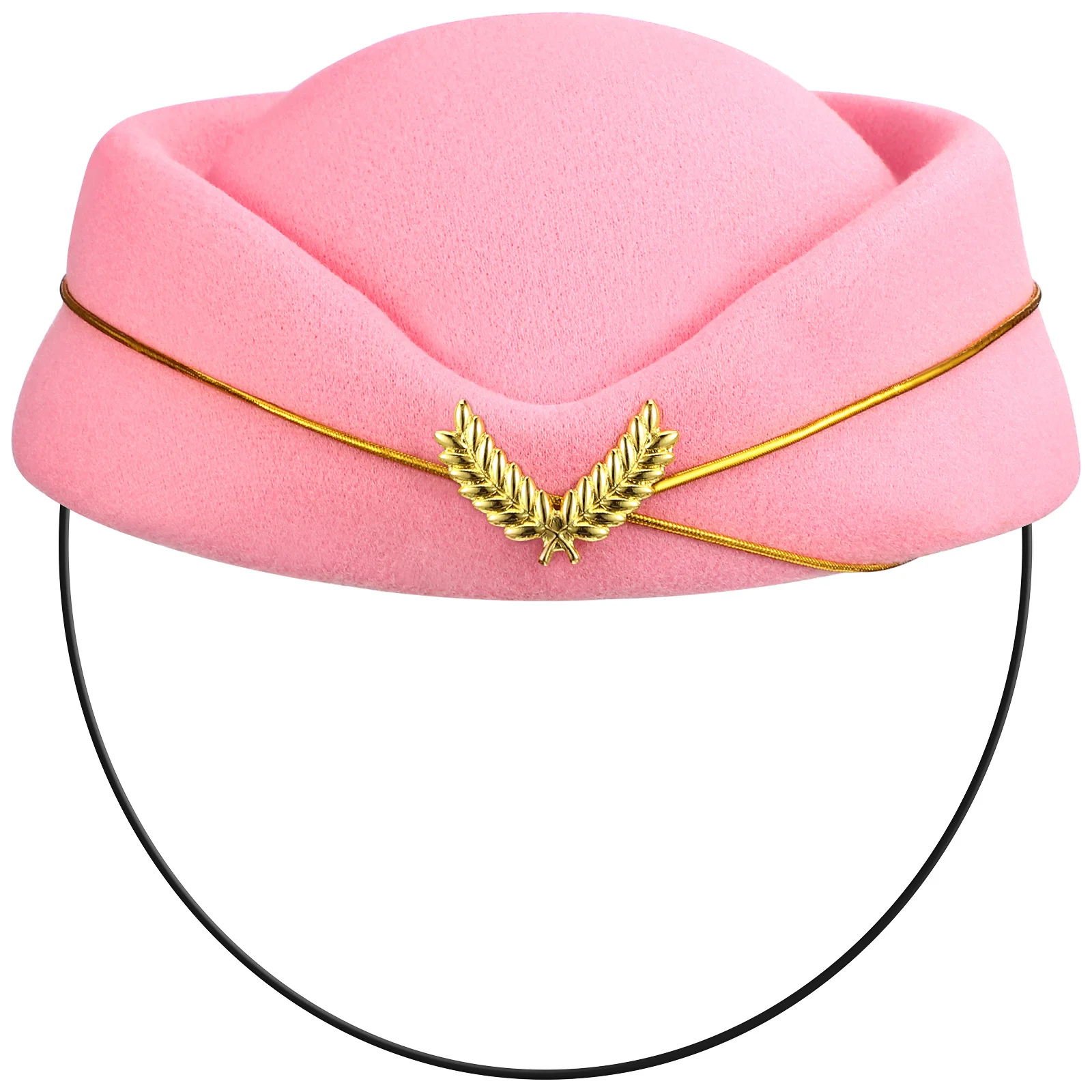 Sombrero de Cosplay de azafata para mujer, gorra de azafata para fiesta, decoración de disfraz de Halloween, accesorios de azafata, boina de uniforme