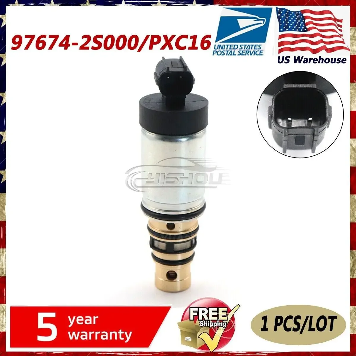 97674-2S000 AC Compressor Control Valve Fit For Hyundai Accent Coupe Tucson Kia K900 Sportage Volvo S60 S80 V70 V60 XC60 XC70