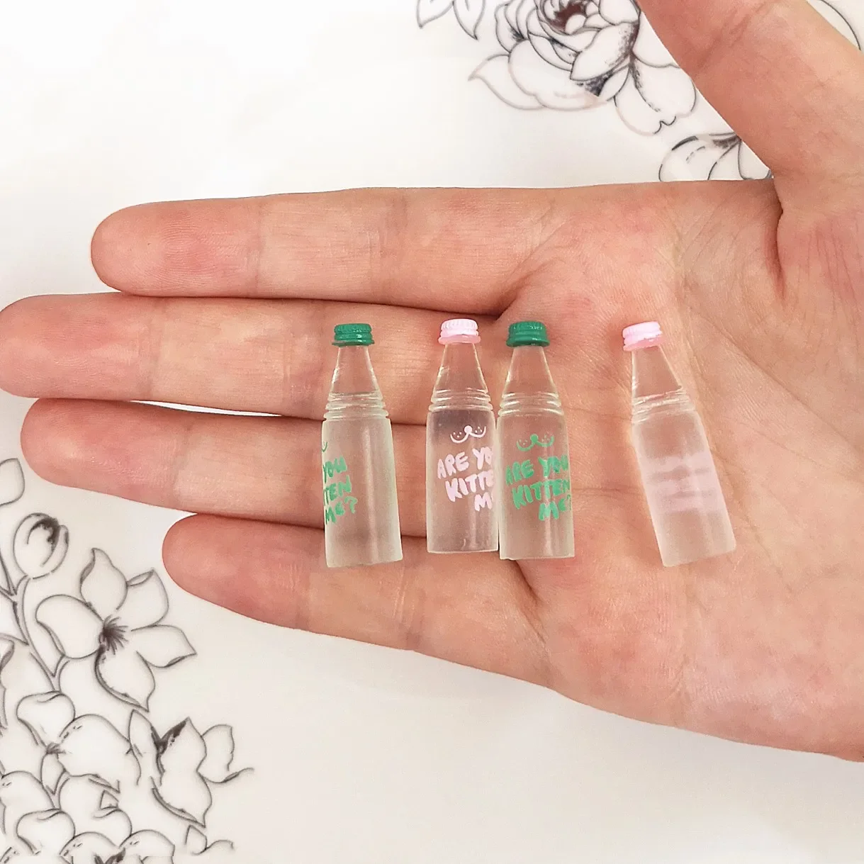 1:6 10 stücke Puppenhaus Dekoration Zubehör Mini Lebensmittel Kaffee Trinken Eis Wein Tasse Flasche für Puppe DIY Küche spielzeug – Detail 28
