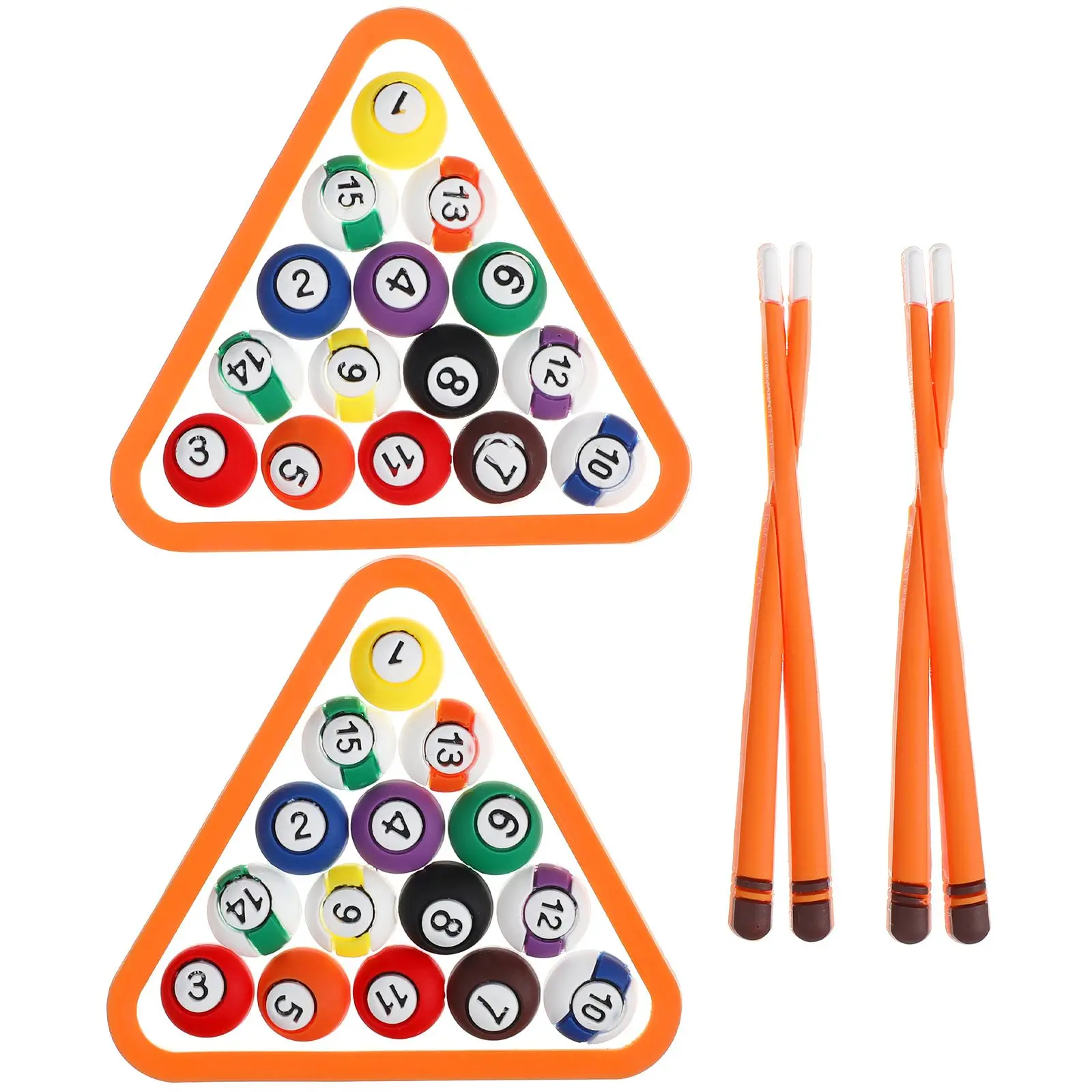 

2pcs Billiards Cake Decor Flexible Glue Crafts Baking Adorn Mini Soft Rubber Premium Material Perfect for Party Occasions Cookie
