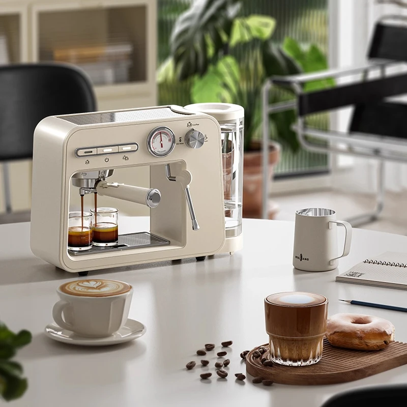 ST-693B Heim-Espressomaschine, kleine halbautomatische Dampfmilchaufschäumung, Hochtemperatur-Extraktion
