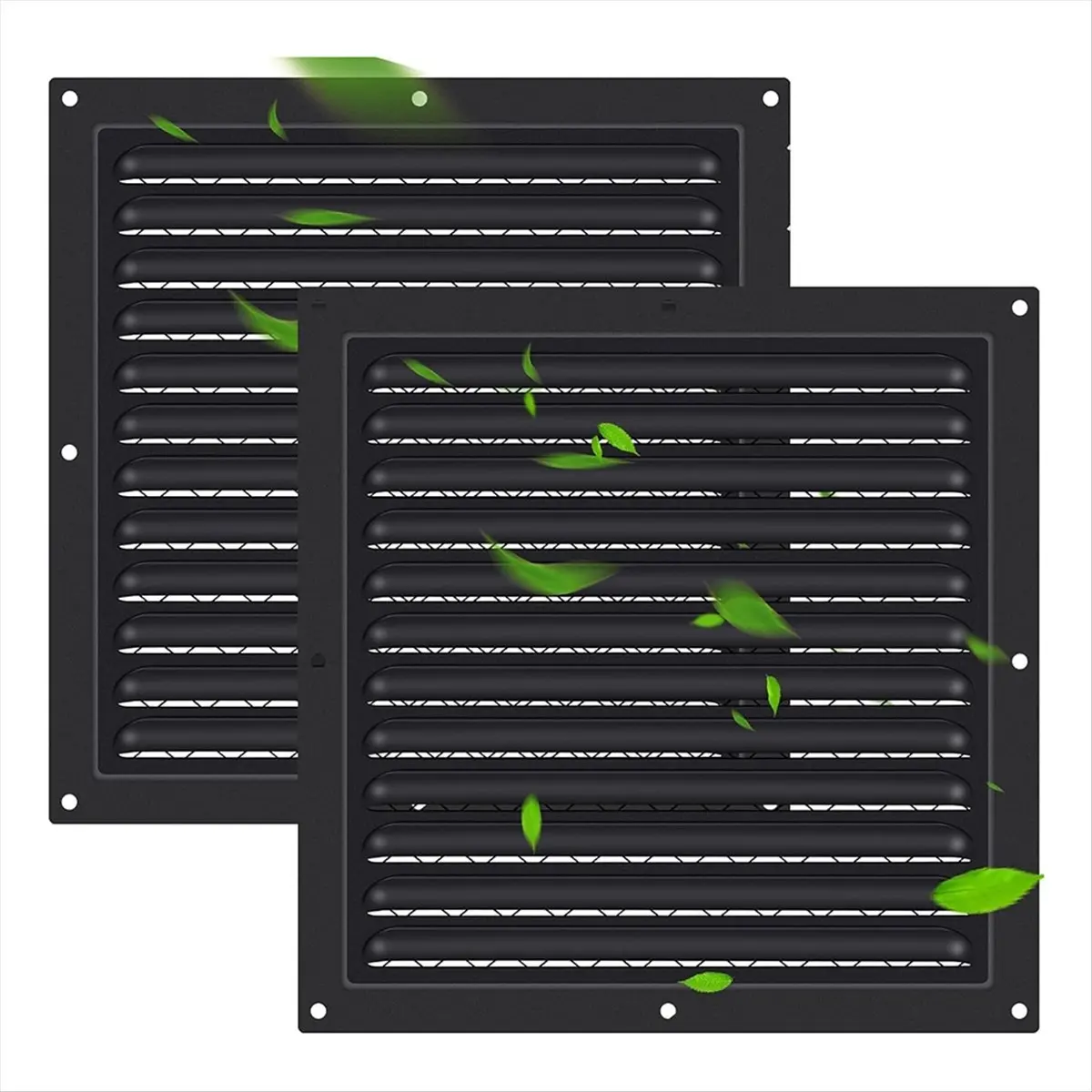 DT836 TRENDY~2 Pcs Attic Vent 10In X 10In Shed Vents Gable Vents for Houses Wall Vent with Screen Vent Covers for Home Garage At