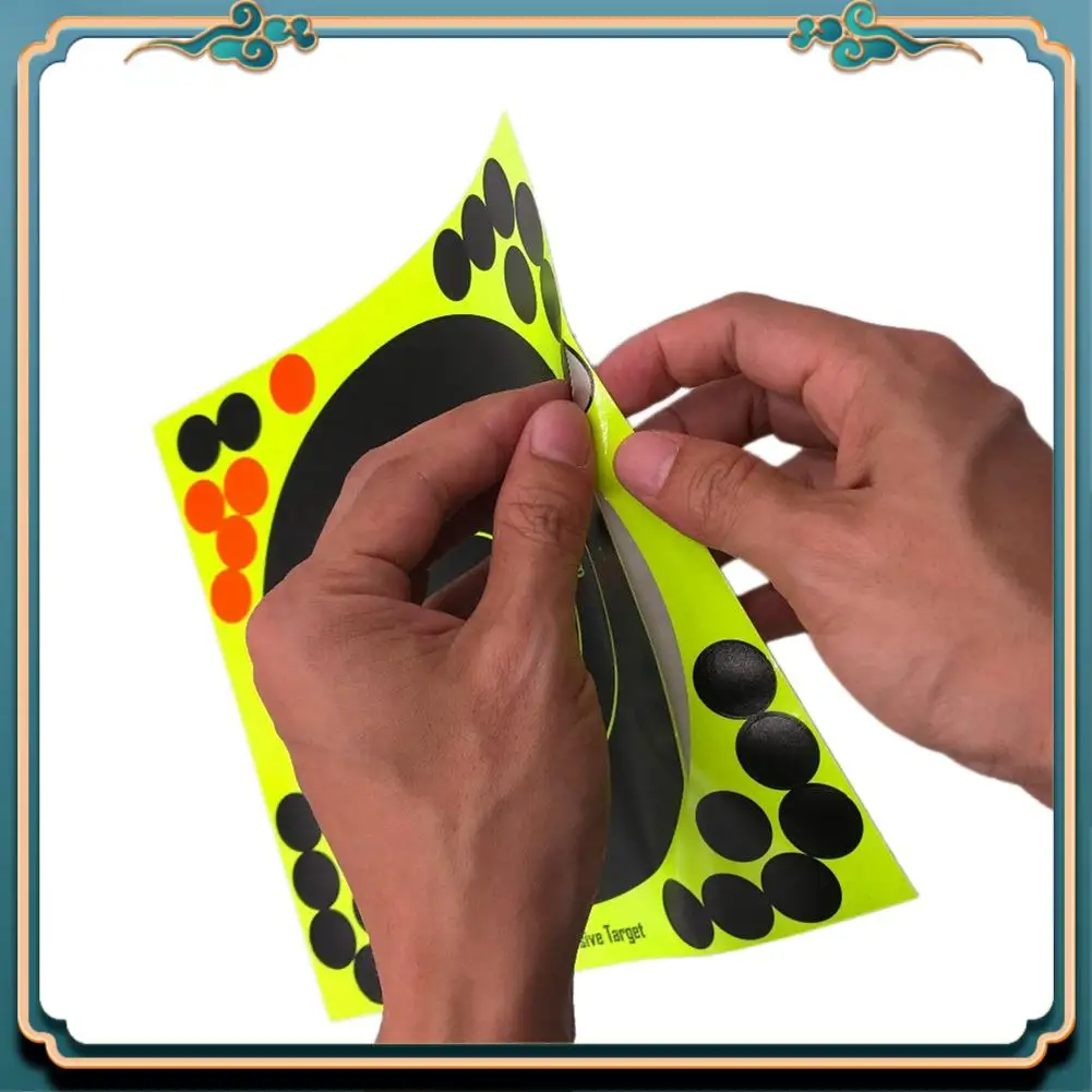 ABMV-100Pcs أهداف الصيد 8X8 بوصة ورق لاصق ذاتي ملصقات أهداف التفاعلية #2