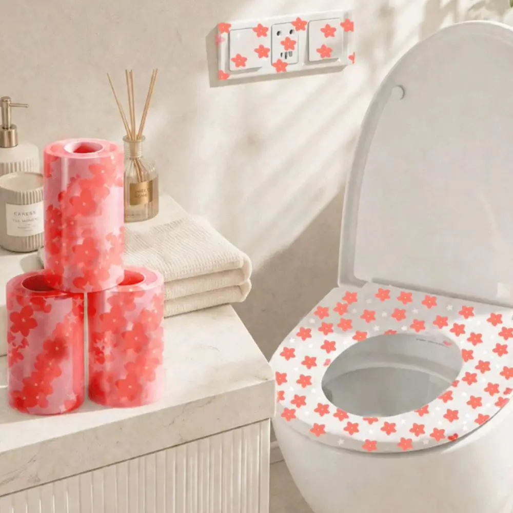 Waterproof Disposable Toilet Seat Covers Disposable Adhesive Hygienic Toilet Seat Covers Lightweight Foldable