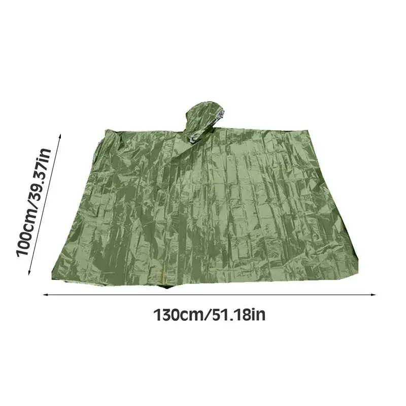 Multifunctional Raincoat Waterproof Rain Coat Survival Poncho Outdoor Camping Tent Mat For Outdoor Hunting Hiking