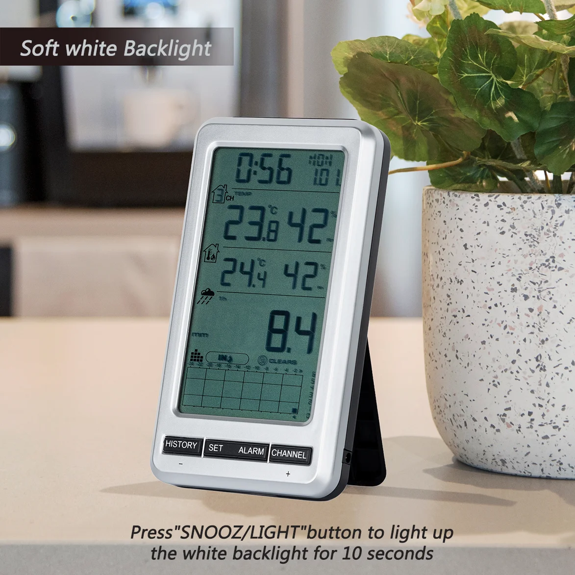 0206 RF 433mhz Wireless Tippin - Garden Weather Station ulasan dan harga