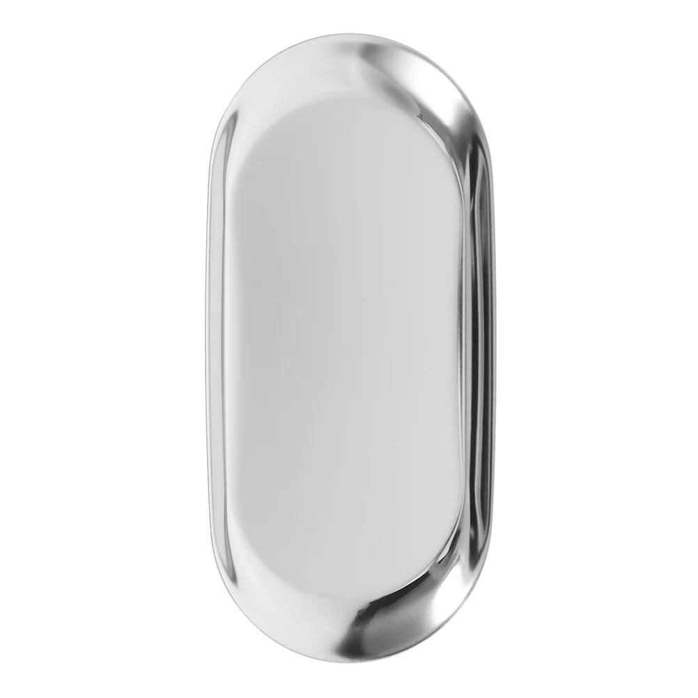 Tip Tray Dresser Stainless Steel Jewelry Plate Storage Decorative Box Bathroom Vanity Rectangular Sink