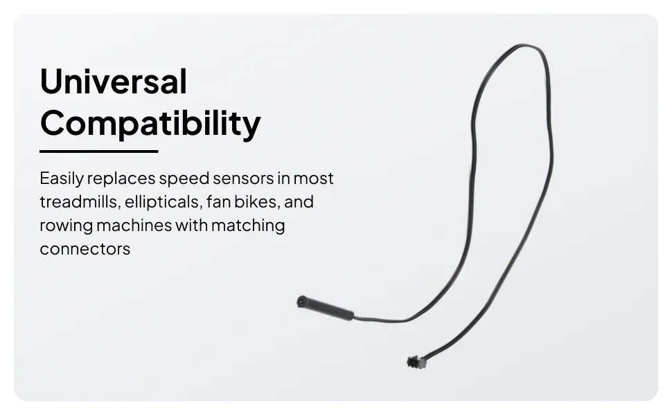 

Датчик скорости для беговой дорожки (реле-контакт), универсальный, 2-контактный, запасная часть, кабель для измерения оборотов в минуту, аксессуар для электрической беговой дорожки