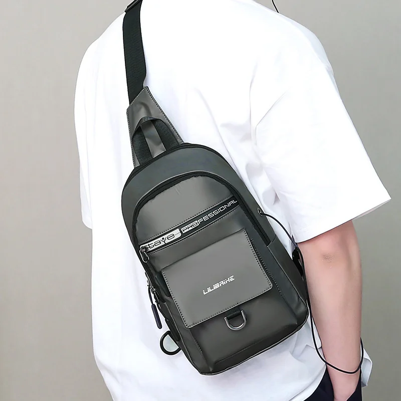 Men's Chest Bag Business and Leisure Multi-purpose Shoulder , Large Capacity Messenger Crossbody Sling bag