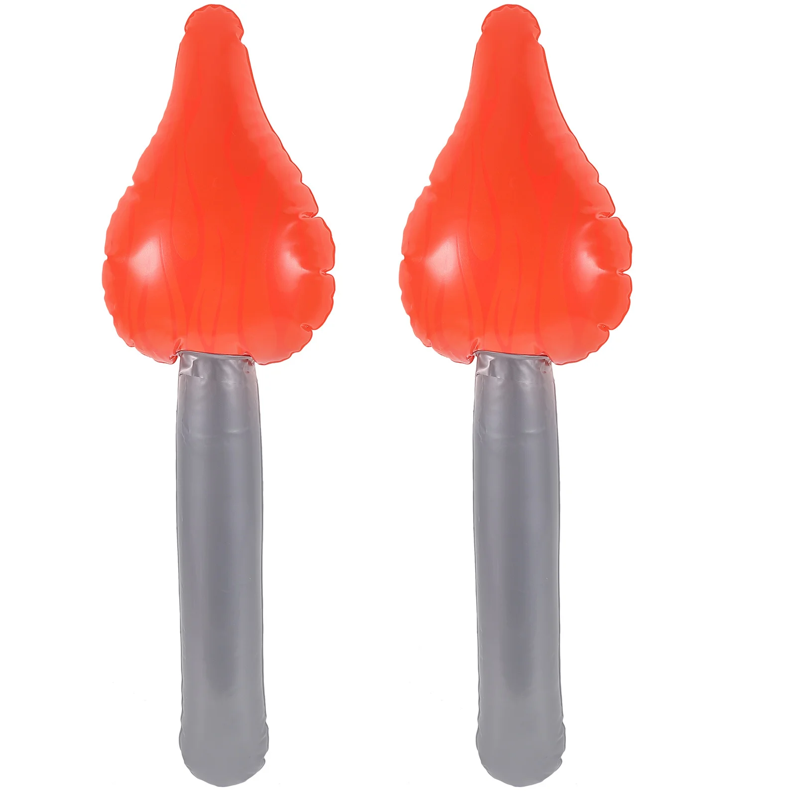 

2Pcs Inflatable Torch Plaything Artificial Long Flame Props for Cosplay Birthday Games Inflatable Torch Toys