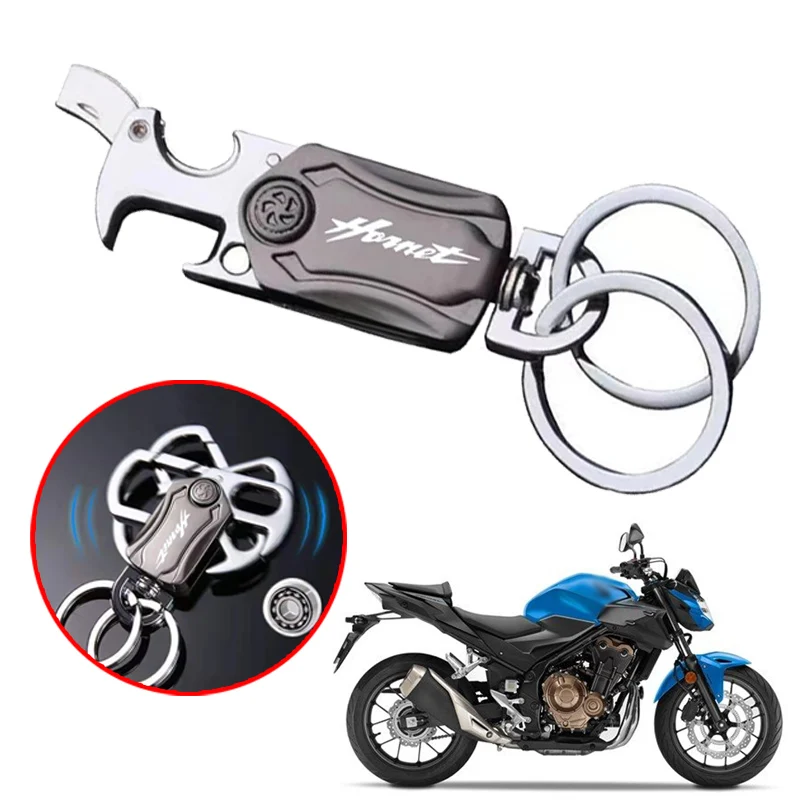 

Motorcycle MultiFunction Keychain Fingertip Gyro Spiner Gyro Anxiety Relief Portable Key Ring Fit For HONDA Horrent CB750 CB 750