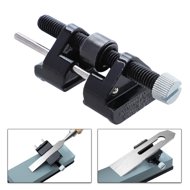 HOMEFISH Angle Guide Carbon Steel Sharpener Knife Sharpener Blade for Wood Chisel Projection Sharpener Jig Roller Whetstone