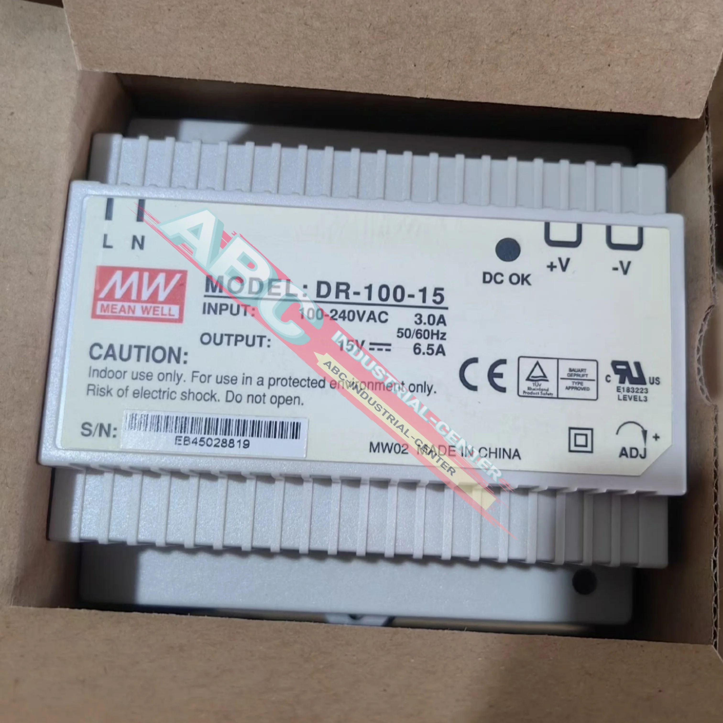 DR-100-12 แปลเป็นภาษาไทย |   12V DR-100-15 แปลว่า 12V DR-100-15 |   แหล่งจ่ายไฟสวิตช์ 15V ใหม่ 100%