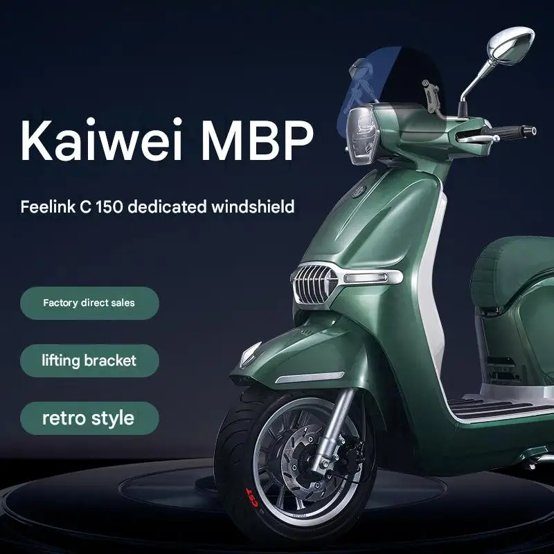 For Keeway MBP Feelink C150, modified windscreen, front windshield, retro pedal motorcycle windshield
